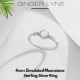 thumbnail image 4 of Luna Moonstone Ring for Women by Ginger Lyne Sterling Silver CZ Ginger Lyne Collection, 4 of 6