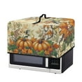 thumbnail image 2 of FOR U DESIGNS Hummingbird Pumpkin Print Microwave Oven Cover Stain Resistant Toaster Oven Covers Case Dust-Proof Microwave Dust Covers Cloth Machine Protector Decorative-S, 2 of 8