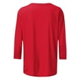 thumbnail image 5 of Mifsaly Football Shirts for Women 3/4 Sleeve Game Day Shirt Team Fans Game Day Sport Basic Tee L, 5 of 5