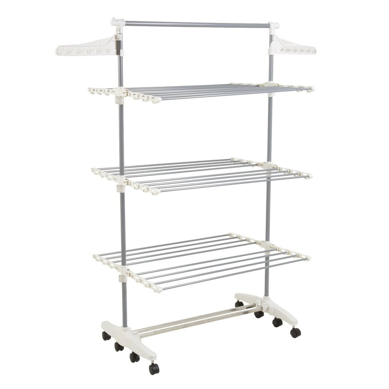 Everyday Home Durable Stainless Steel and Plastic Clothes