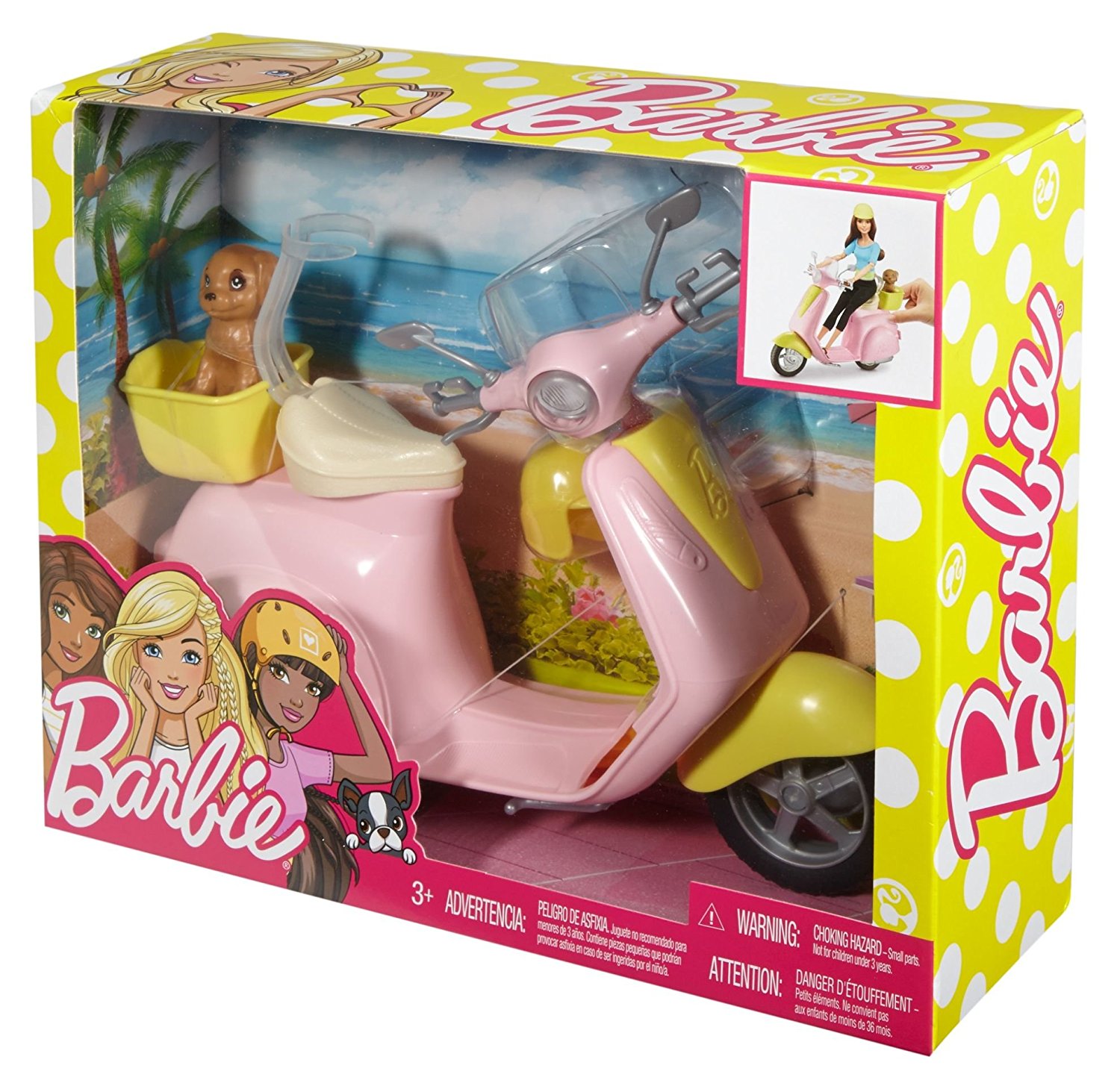 barbie moped scooter