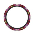 thumbnail image 2 of Goofa Colorful Tie Dye Stained Glass 3 Pattern Elastic Stretch Steering Wheel Cover,Universal 15 inch, Microfiber Breathable Ice Silk, Anti-Slip, Odorless, Easy Carry, 2 of 8