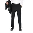 thumbnail image 4 of Blujacket Mens Black Peak Lapel Zignone Wool Slim Fit Tuxedo, 4 of 6