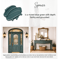 thumbnail image 2 of ALL-IN-ONE Paint by Heirloom Traditions, Spruce (Muted Blue Green), Quart - Durable cabinet and furniture paint. Built in primer and top coat, no sanding needed. Includes our 30 featured color card., 2 of 4