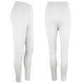 thumbnail image 4 of HJYCHN High Waisted Workout Leggings for Women Non See Through Athletic Gym Yoga Pants with Four Way Stretch Fabric and Squat Proof Design for Running Training Fitness Activities White L, 4 of 7