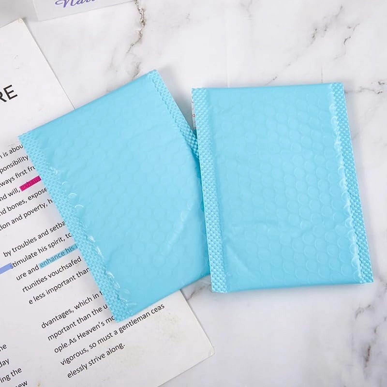 Bubble Mailers - 6 X 8 Inch Padded Envelopes, Blue Mailing Envelopes Bubble Padded, Bubble Envelopes, Padded Envelopes ﻿for Clothes Makeup Supplies (25Pack, 6 X 8'')