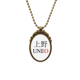 thumbnail image 1 of La ONUMA Japaness nombre de ciudad sol rojo bandera Collar Colgante Vintage de bronce antiguo de joyeria de lujo de regalo Unbranded M, 1 of 3