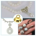 thumbnail image 5 of Bead Caps, 100 Pcs Bead Cap Bail Pendant Stainless Steel Ornament Caps with Loop for Jewelry Making, Gold Silver, 5 of 5