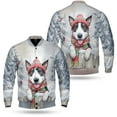 thumbnail image 3 of Playful Saint Bernard Welcomes Winter Snowy Day with Cardinal Bird All Over Print 3D Baseball Jacket Ratty Dog Lover Bomber Jacket Softball - 12017, 3 of 6