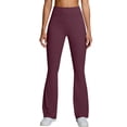 thumbnail image 3 of CAIXIA Stretch Pants for Women Plus Size Seamless Flared Workout Pants Stretchy Wide Leg Yoga Pants Flare Leggings with Pockets for Workout Running Athletic Activewear, 3 of 6