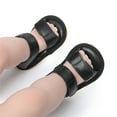 thumbnail image 2 of Quealent Sandals for Girls Casual Toddler Boy Shoes Baby Girls Sandals Summer Soft Rubber Sole Flats Bowknot Non-Slip Kids Soft Flat Lightweight Shoes for First Walker Black,5, 2 of 5