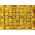 thumbnail image 1 of Ahgly Company Indoor Rectangle Abstract Yellow Modern Area Rugs, 2' x 3', 1 of 4
