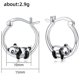 thumbnail image 4 of Wooden Earrings For Women - Big Round Circle Geometric Wood Drop Dangle Hook Earrings------Product code 68867, 4 of 5