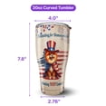 thumbnail image 5 of Democratic Pomeranian Making Woof Count Election 2024 30oz Stainless Steel Tumbler Insulated Cup with Lid Pom Dog Lover Gifts - 01001, 5 of 5