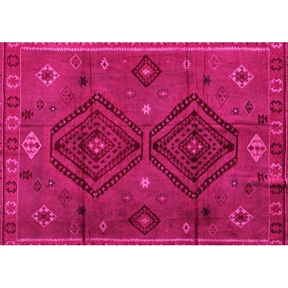 Ahgly Company Indoor Rectangle Southwestern Pink Country Area Rugs, 2' x 3'