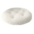 thumbnail image 1 of Round Stool Cushions Soft Lamb Plush Office Computer Chair Protective Mat Seat Pad Buttock Chair Cushion Backrest Pillow, 1 of 19