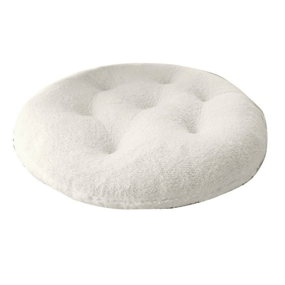 Round Stool Cushions Soft Lamb Plush Office Computer Chair Protective Mat Seat Pad Buttock Chair Cushion Backrest Pillow
