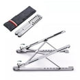 thumbnail image 1 of Youkk Support pour Ordinateur Portable à Hauteur Réglable Support d'Ordinateur pour Cahier Support Ventilé pour Cahier Portable Pliable Support d'Ordinateur Portable en Aluminium, 1 of 6