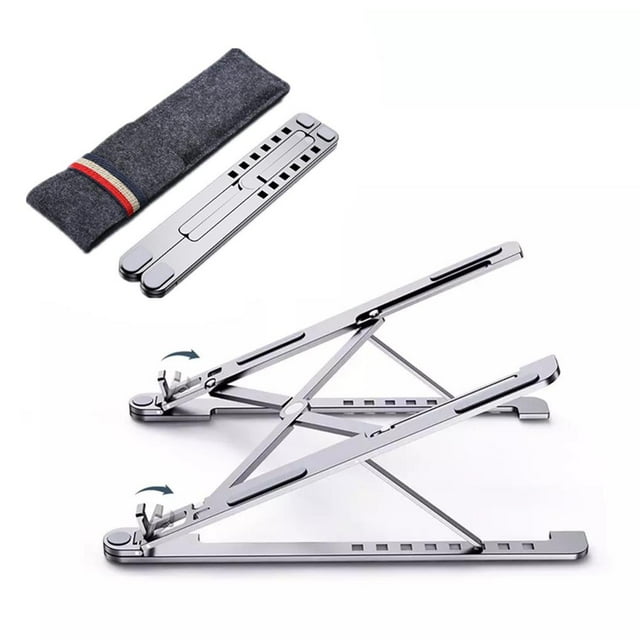 Youkk Support pour Ordinateur Portable à Hauteur Réglable Support d'Ordinateur pour Cahier Support Ventilé pour Cahier Portable Pliable Support d'Ordinateur Portable en Aluminium