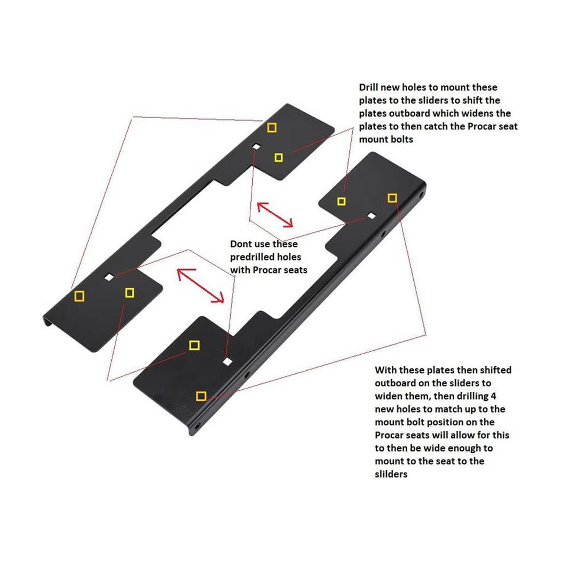 Speedway Motors Universal Seat Mount Plates