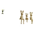 thumbnail image 1 of Escultura de animales de la familia de ranas y conejos, figura decorativa de mesa para chimenea, entrada, estante, escritorio, centro de mesa, decorac, 1 of 8