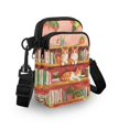 thumbnail image 3 of HELLHERO Christmas Birthdays Holiday Gift Double Zipper Messenger Bag Vintage for Outdoor Holiday Travel, 3 of 7