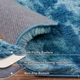 thumbnail image 6 of Janvonne 6x9 Fluffy Shag Area Rug,Tie-dye Peacock Blue, Ultra Soft Plush Fuzzy Shaggy Carpet for Living Room Bedroom, Non-Slip Floor Rug for Kids Girls Room Nursery, Cozy Indoor Home Decor, 6 of 8