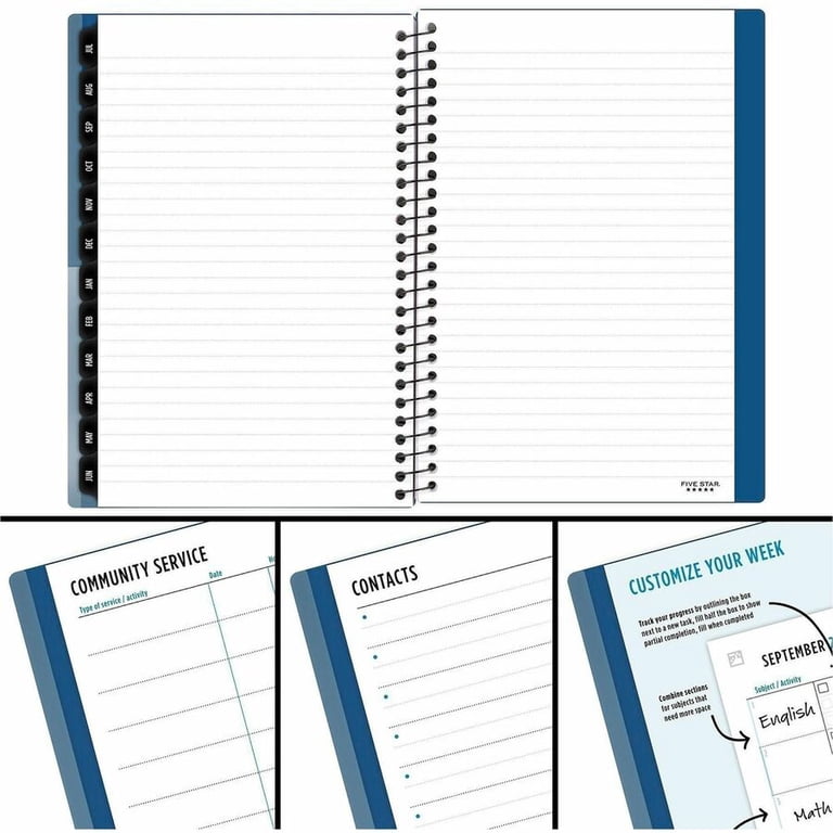 Mead Five Star Student Academic Planner (caw45100) - Walmart.com