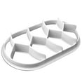 thumbnail image 2 of 2pcs Bread Molds Plastic Shaping Pastry Moulds Plastic Bread Moulds Non-stick Reusable Bread Baking Accessories, White, 2 of 6