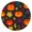 Halloween-435, variant on High-Quality Halloween Tablecloth with Elastic Hem 34x34 Inch Square - Stretch Fit Design with Spooky Seasonal Patterns for Table Protection