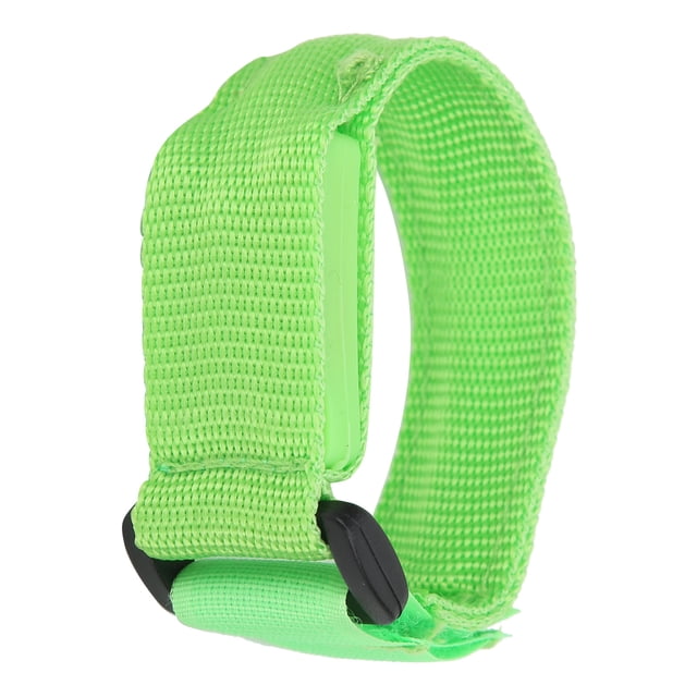 Brazalete LED, Brazalete LED Correa De Nylon Liviana+Plástico+Fibra De PU Alta Visibilidad Para Deportes Nocturnos Al Aire Libre Fyydes Verde