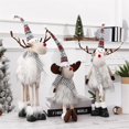 thumbnail image 4 of Muñecos de alce de pie para Navidad, figuritas de reno con luces para regalo de Navidad, decoración del hogar de Año Nuevo, 2023, 4 of 4