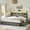 Gray, variant on GUNAITO King Bed Frame with Three-shelf Storage Headboard, 2 Drawers Platform LED Bed Frame with USB Ports & Outlets Gray
