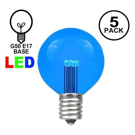 Novelty Lights Led G50 Outdoor Patio Globe Replacement Bulbs E17