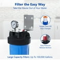 thumbnail image 3 of Express Water Anti Scale Whole House Water Filter – Home Water Filtration System – Polyphosphate Conditioner – includes Pressure Gauge, Easy Release, and 1” Inch Connections, 3 of 7