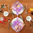 thumbnail image 4 of Coolnut Mardi Gras Cloth Napkins Set of 1, Oversized Washable Reusable Polyester Dinner Table Napkins for Family, Restaurant, Party Decor, 20 x 20 Inch, 4 of 7