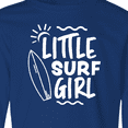 thumbnail image 4 of Inktastic Little Surf Girl with Surfboard Long Sleeve Youth T-Shirt, 4 of 5