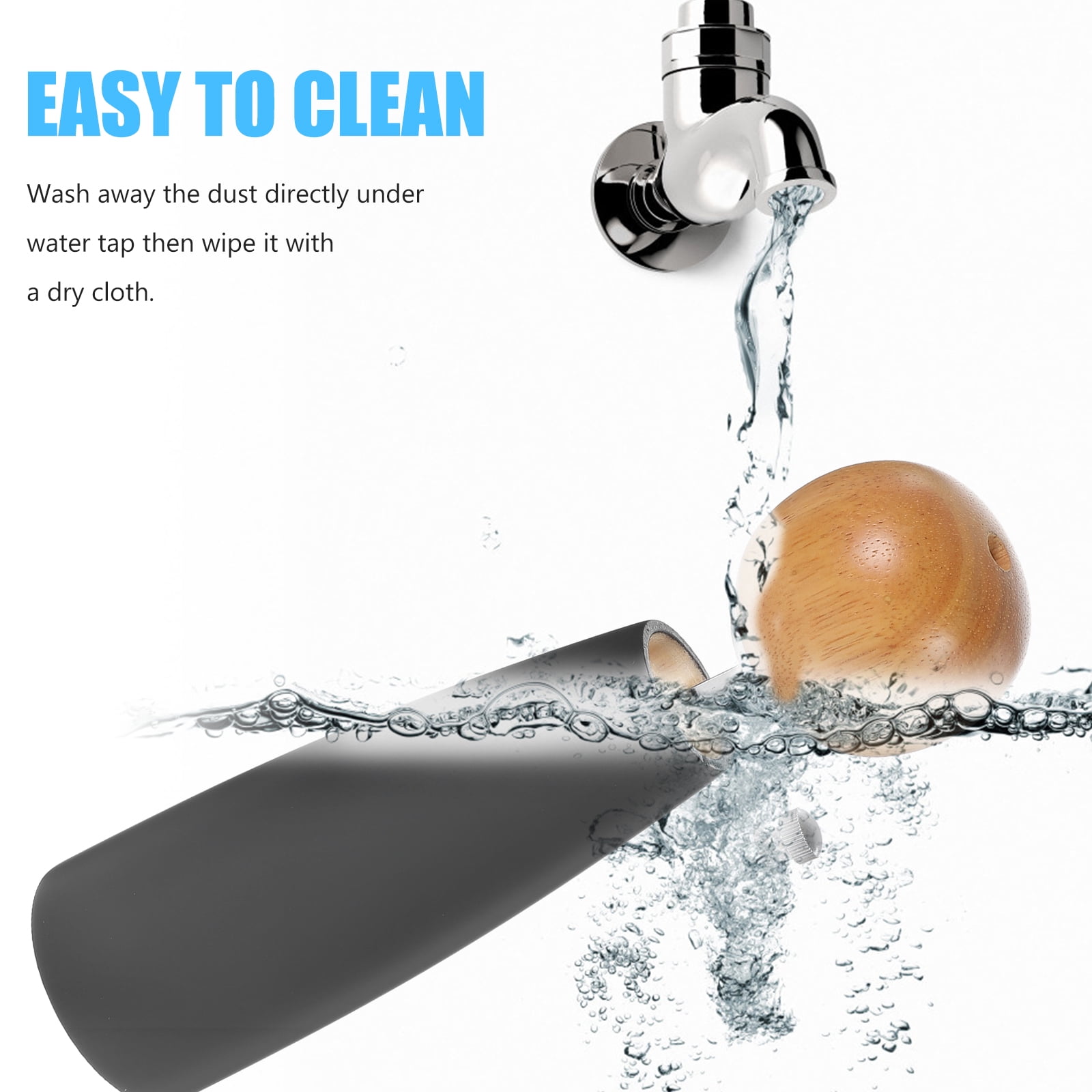 ROMANSENTIAL Grinder For Kitchen Spices Pepper Grinder Black Stainless Steel 1Pcs