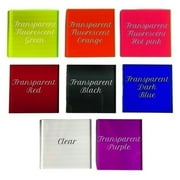 Acrylic Letter M Times, 3'' Tall Transparent Black Laser Cut Acrylic Letters, Choose Color Option