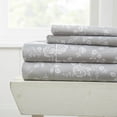thumbnail image 2 of Simply Soft 4 Piece Sheet Set - Rose Gray Pattern, 2 of 2