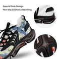thumbnail image 7 of Floral Print Walking Shoes for Men Woman Lightweight Tennis Fashion Elastic Sports Shoes Cushion Basketball Shoes, 7 of 7