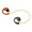 1Pc Orange, variant on (YYL-Design)-- 1Pc Wireless Sports Headsets Wireless Neckband Earphones HD Stereo Sweat-proof Headphones Earbuds With LED Light Mic 8Hrs Work Running.**--( rf./;'[)