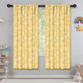 thumbnail image 5 of Blackout Kids Curtains,Yellow Daisy Pattern Childrens Insulated Curtains Set Of 2,Bedroom Essentials,Toddler Room Decor 42"x63", 5 of 5