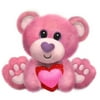 Buster Bear Plush 10" Pink Valentine's Day