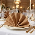 thumbnail image 5 of Unique Bargains 12Pcs Washable Reusable Dinner Cloth Napkins Brown 12x12inch, 5 of 6