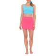thumbnail image 2 of Hit Rewind Juniors Crinkle Mini Skirt Coverup with Scrunchy, 2 of 4