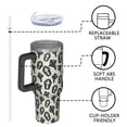 thumbnail image 4 of Modern Halloween 40oz Trek Tumbler– Stainless Steel Insulated Tumbler with Handle and Straw, Large Capacity Travel Cup for Hot & Cold Drinks, 4 of 7