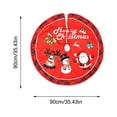 thumbnail image 2 of Herrnalise Christmas Ornaments Christmas Tree Skirt 80CM Printed Tree Skirt Home Christmas Tree Decoration, 2 of 9