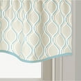 thumbnail image 5 of Curtainworks Morocco Scallop Valance Aqua, Indoor, 100% Polyester, 58"W x 14"L, 1 Piece, Adult, 5 of 5