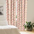 thumbnail image 2 of Ambesonne Fashion Curtains, Lady Shoes Hearts Pattern, Pair of 28"x84", Pastel Pink Pale Peach, 2 of 5